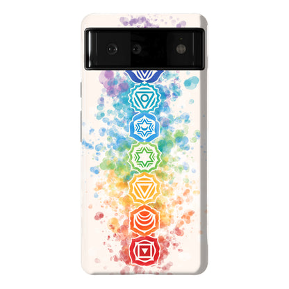 Watercolor Chakra Symbols Phone Case