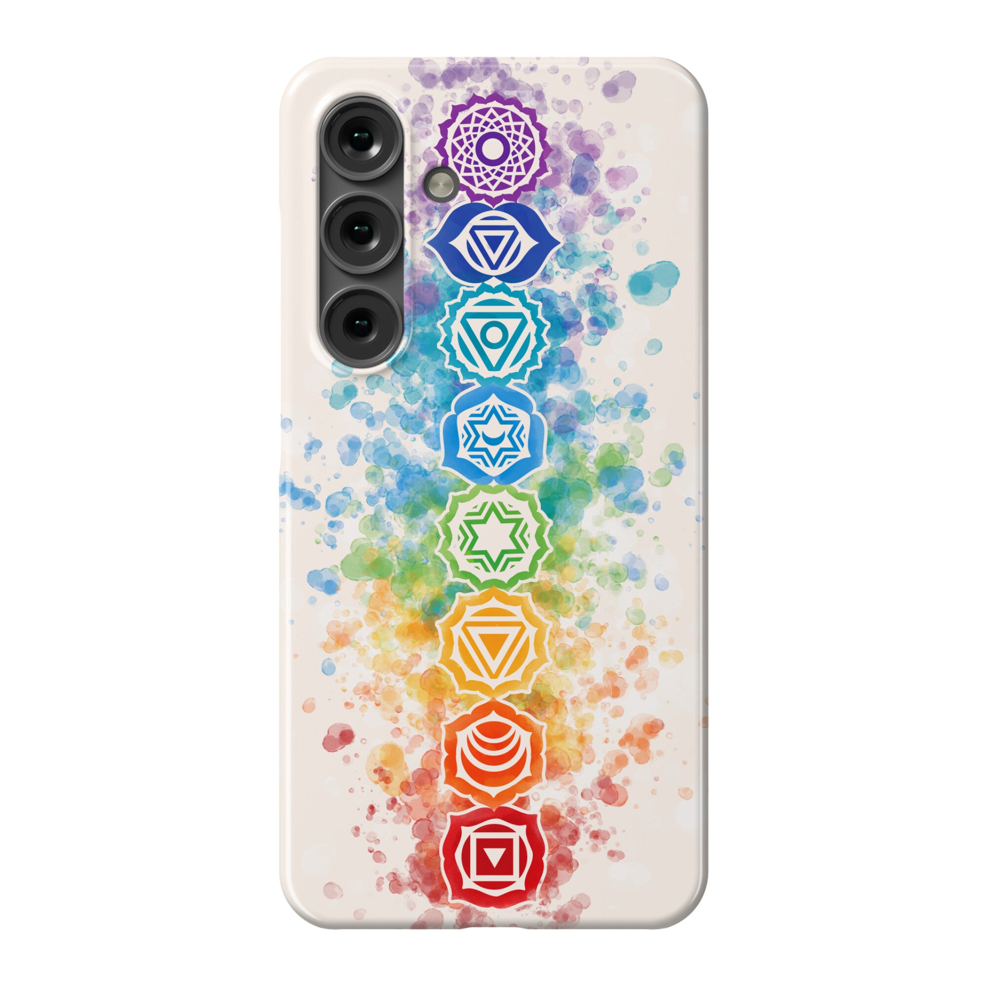 Watercolor Chakra Symbols Phone Case