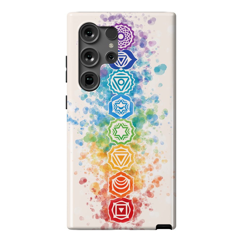 Watercolor Chakra Symbols Phone Case
