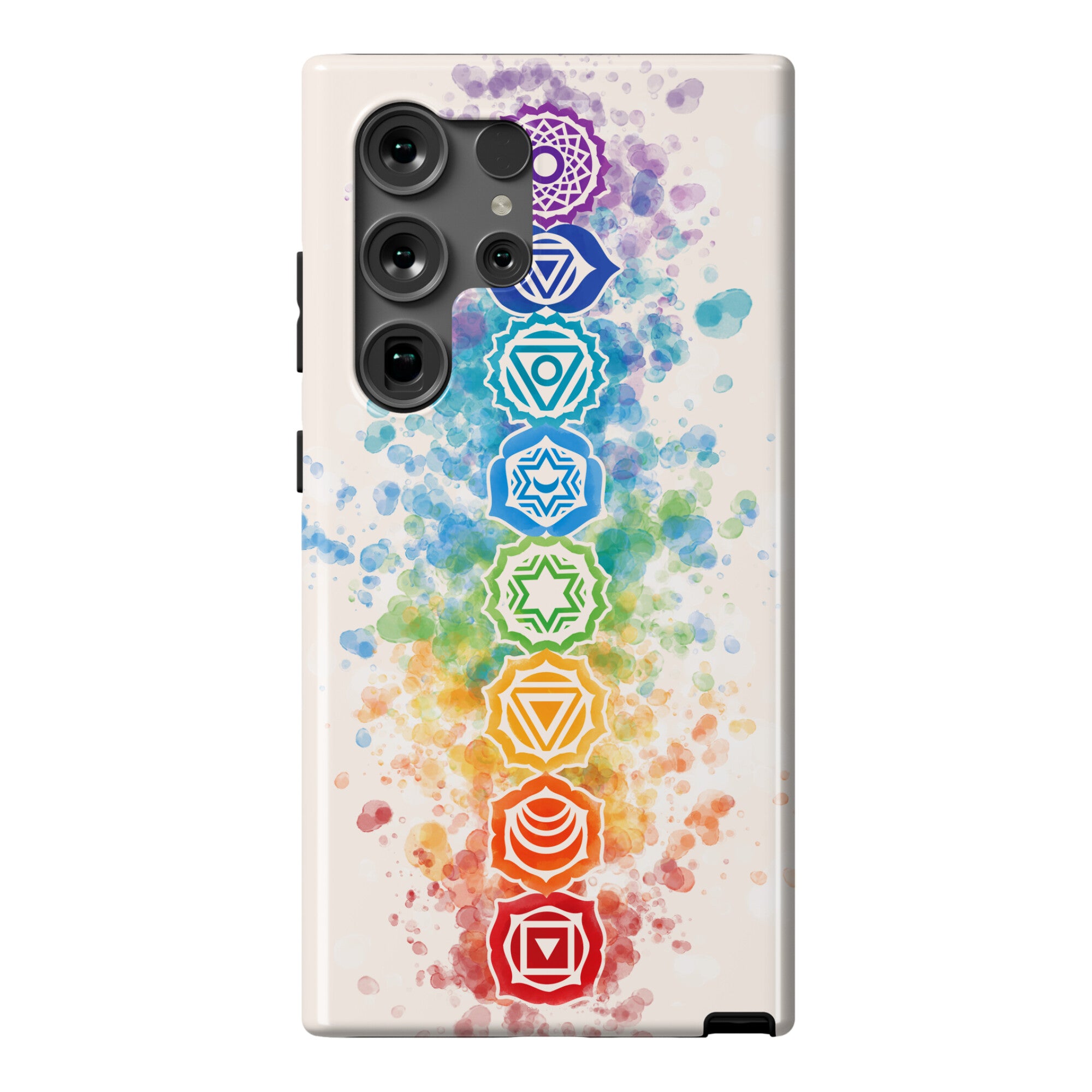Watercolor Chakra Symbols Phone Case