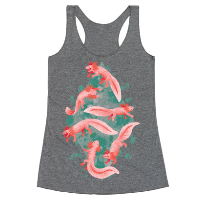 Cute Pastel Axolotls Racerback Tank