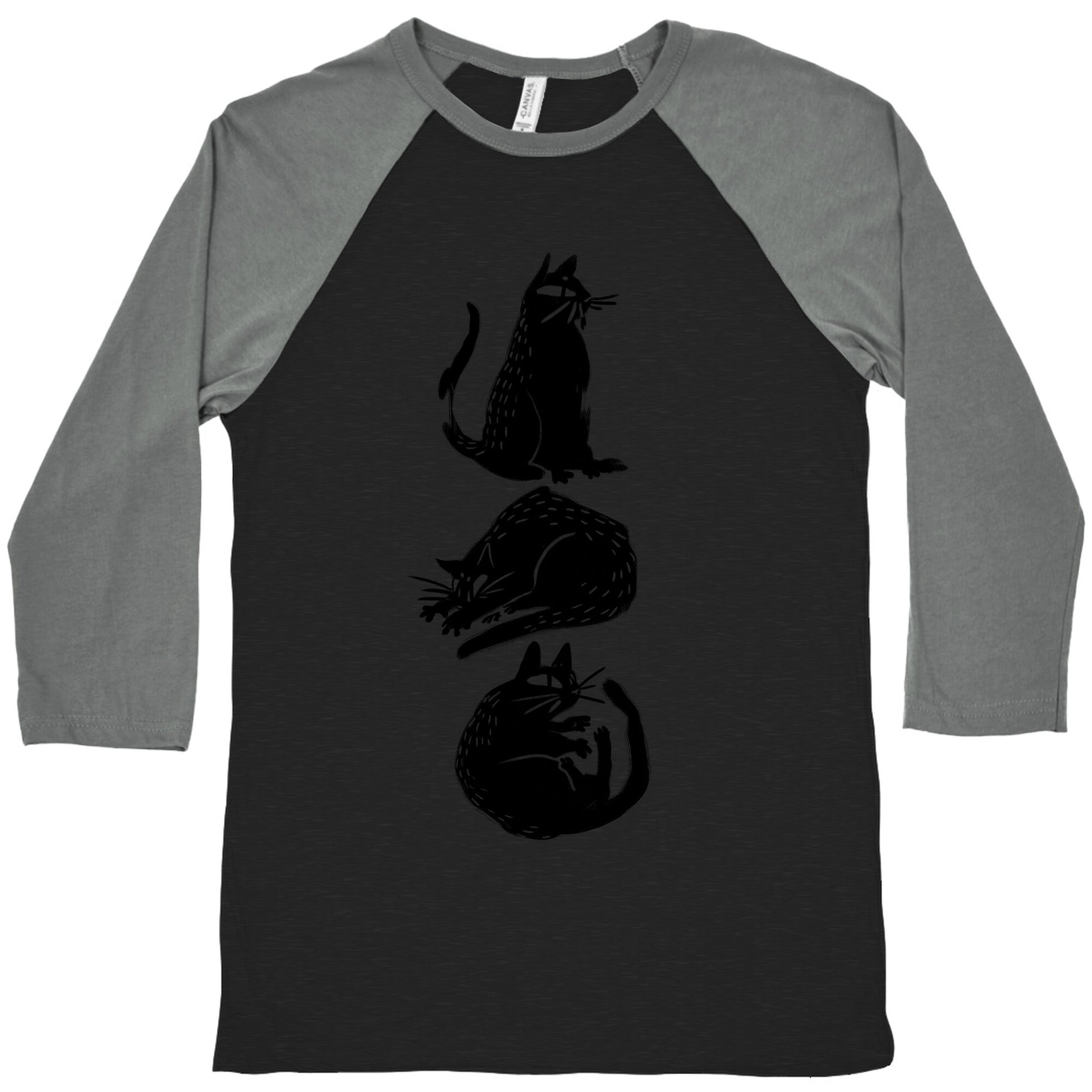 Cat Shapes Baseball Tee