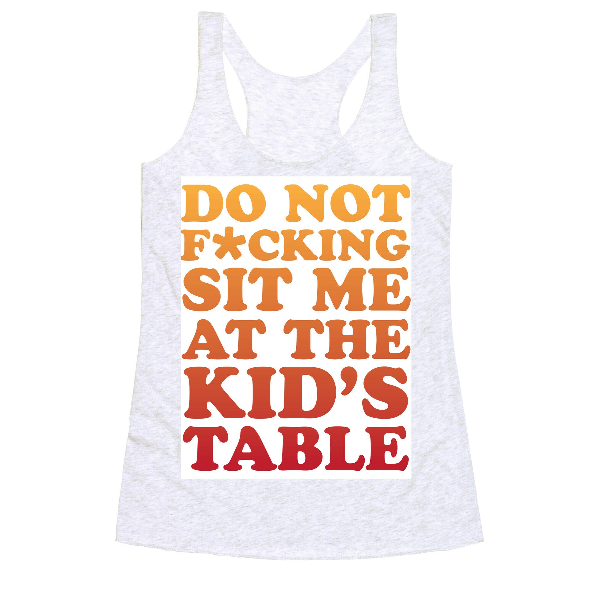 THE KIDS TABLE Racerback Tank