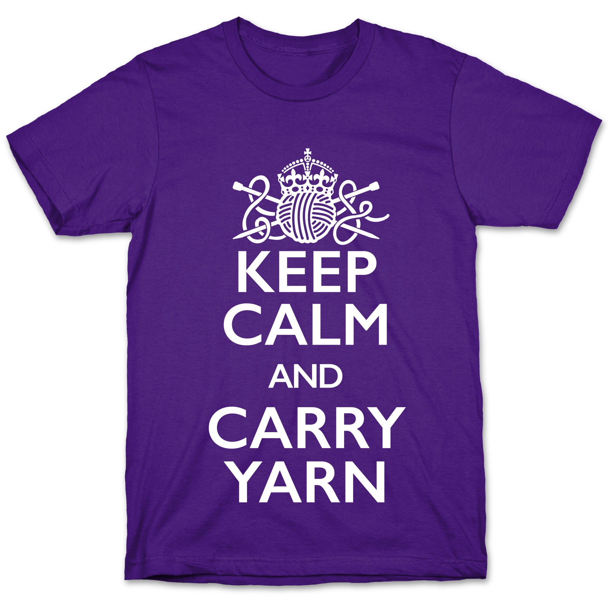 Keep Calm And Carry Yarn (Knitting) T-Shirt