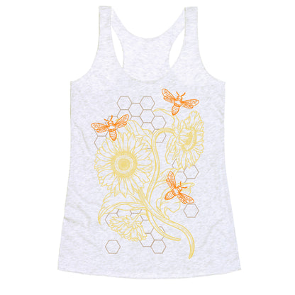 Honeybees & Sunflowers Racerback Tank