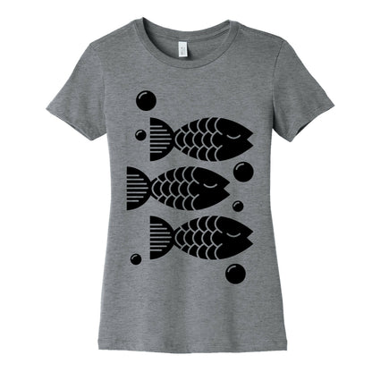 Geometric Fish Women's Cotton Tee