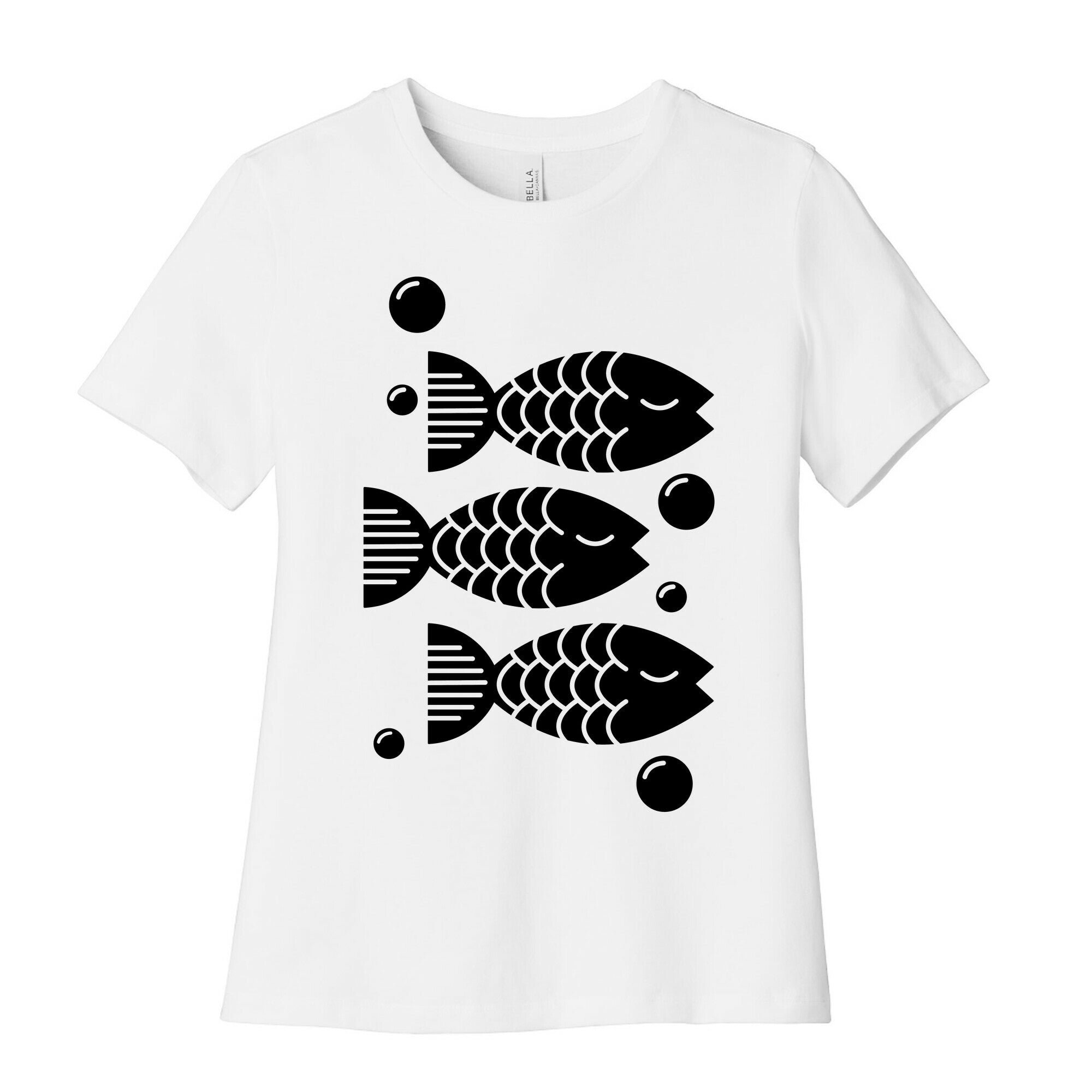 Geometric Fish Women's Cotton Tee
