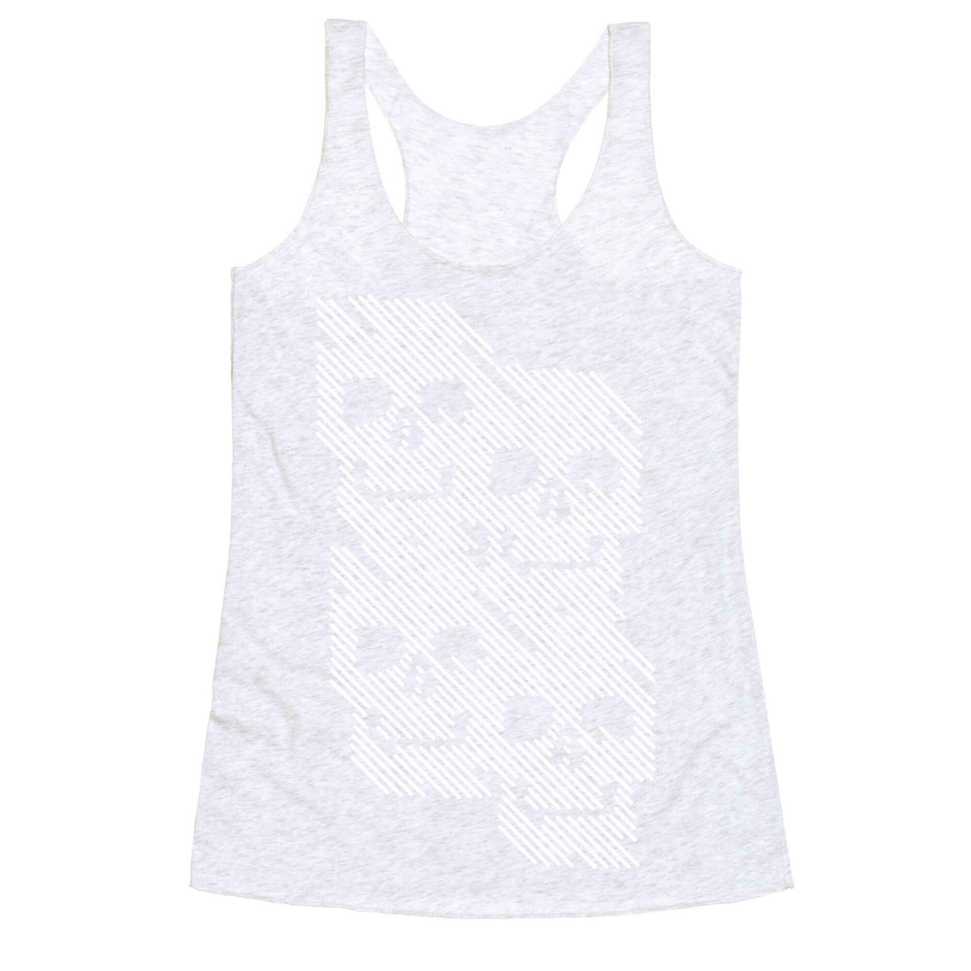 Repeating Skull Bars Racerback Tank