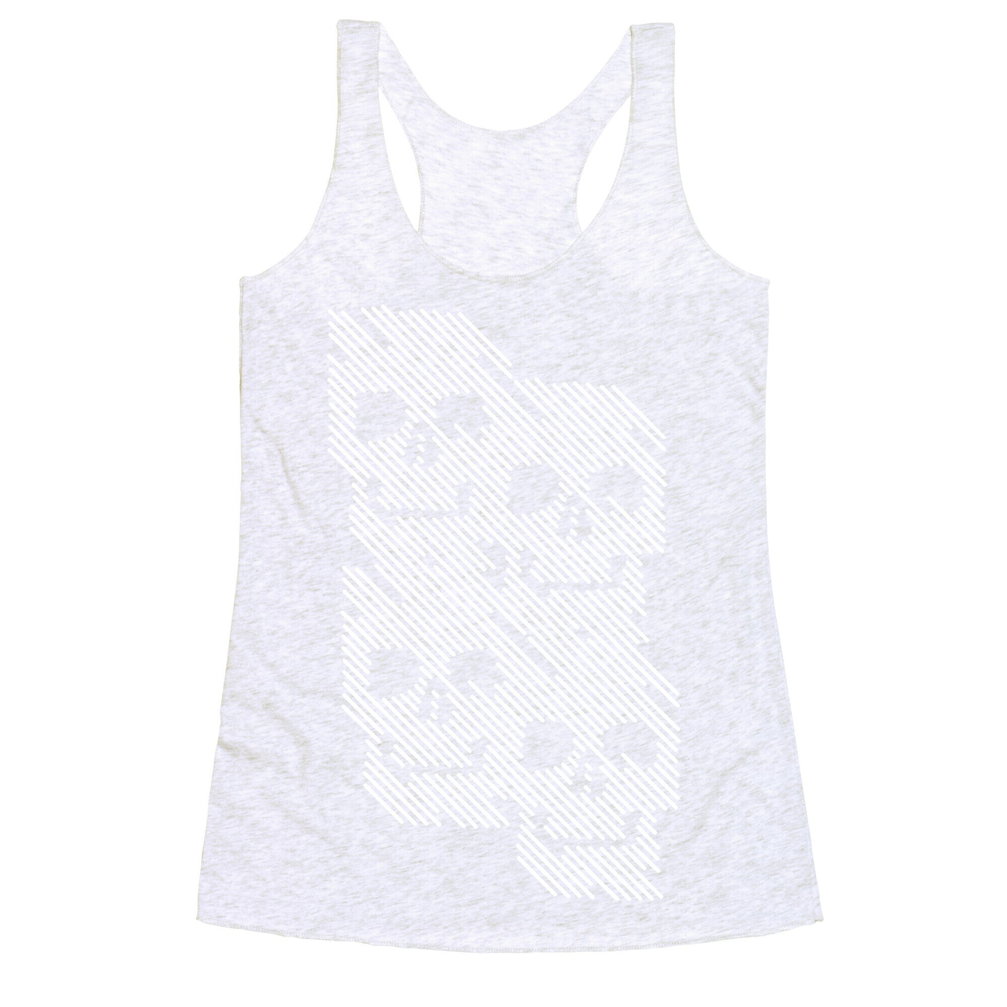 Repeating Skull Bars Racerback Tank