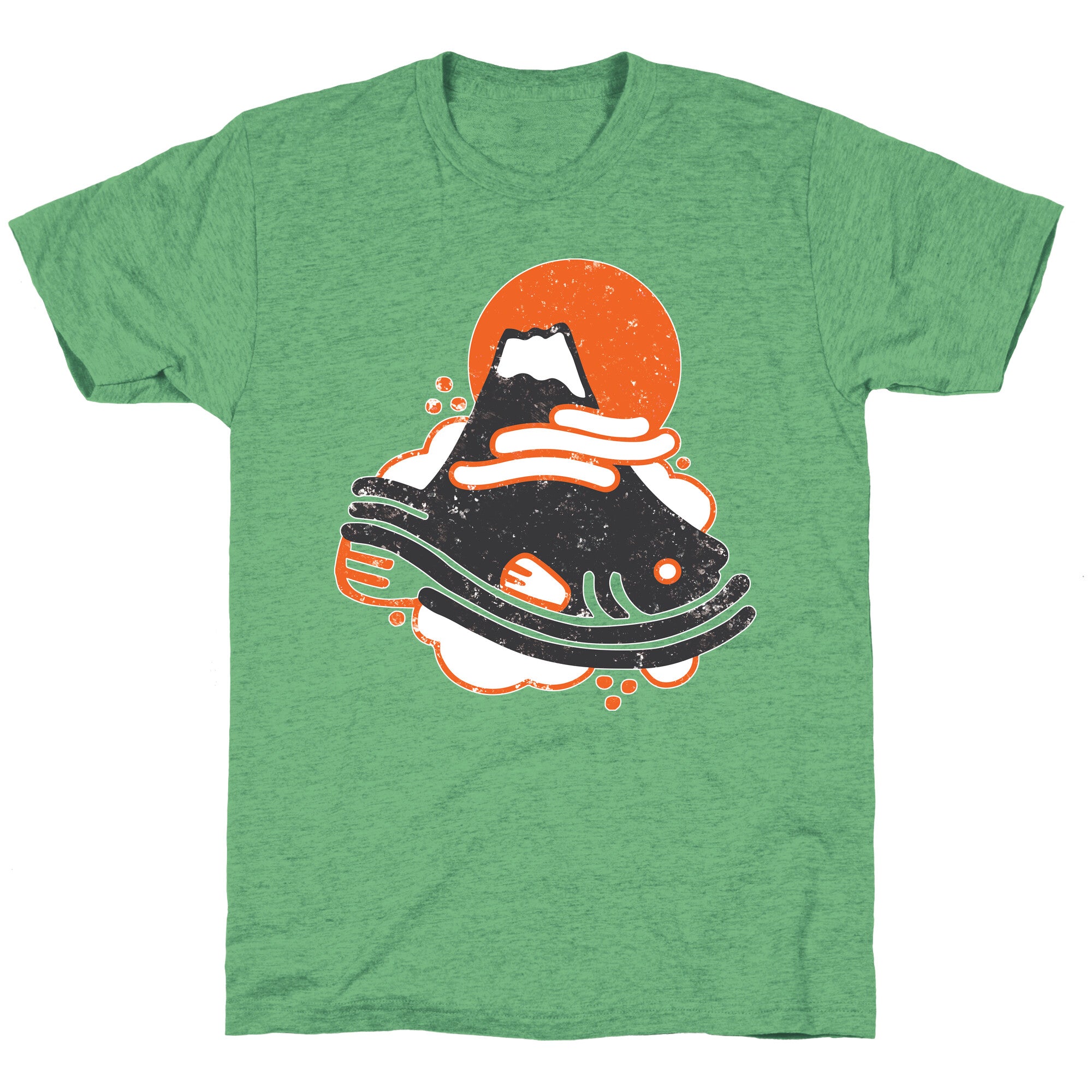 Mount Fuji Fish Unisex Triblend Tee