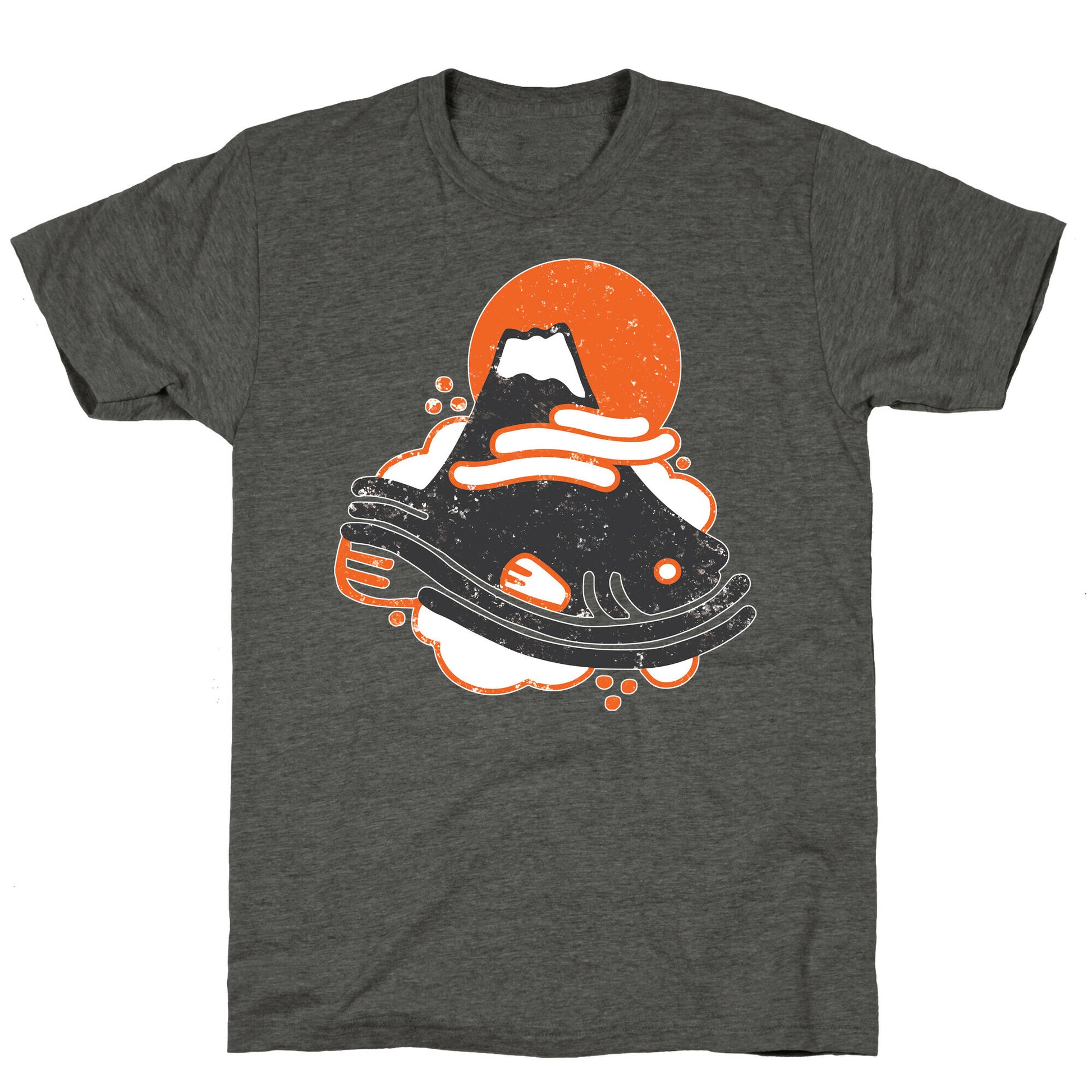 Mount Fuji Fish Unisex Triblend Tee