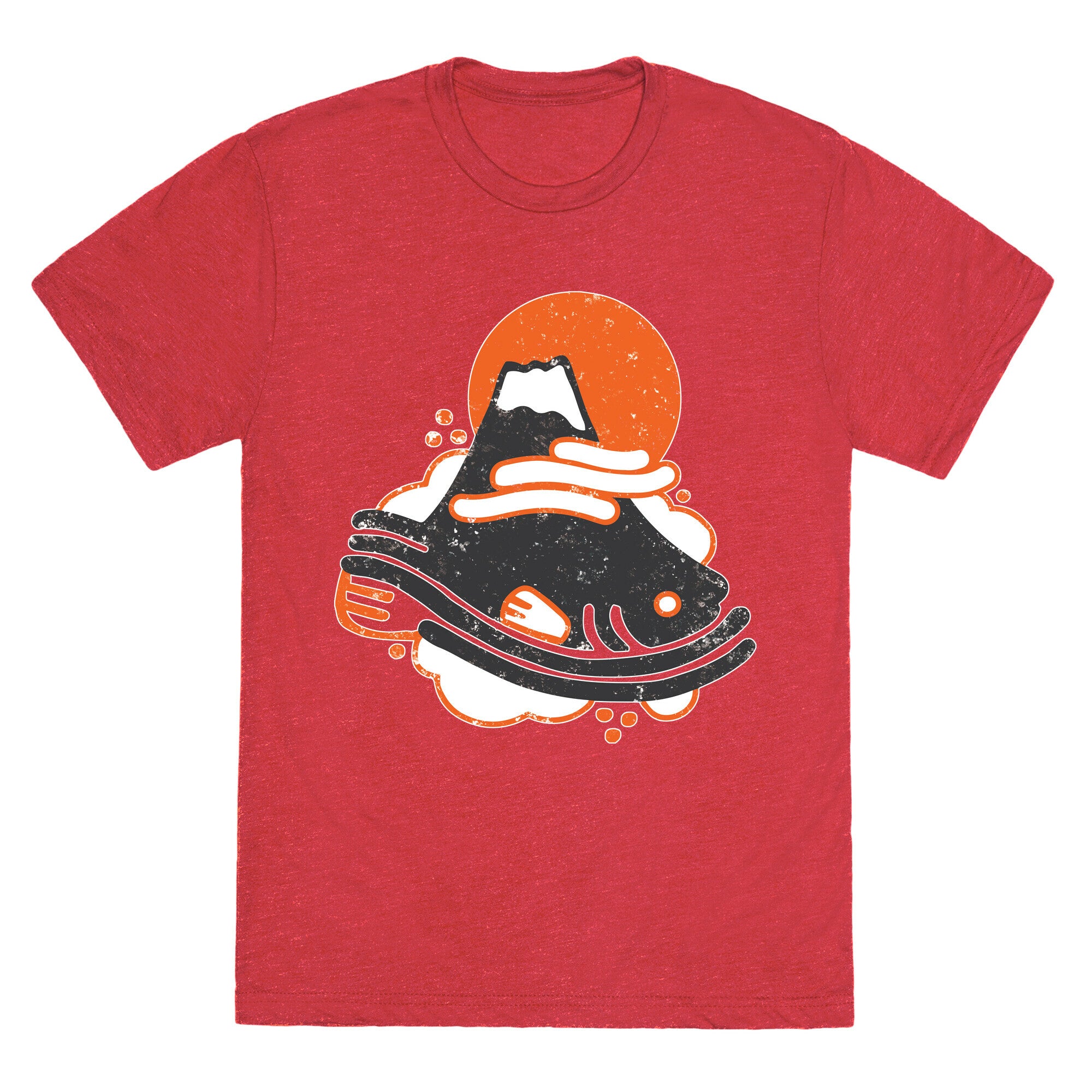 Mount Fuji Fish Unisex Triblend Tee