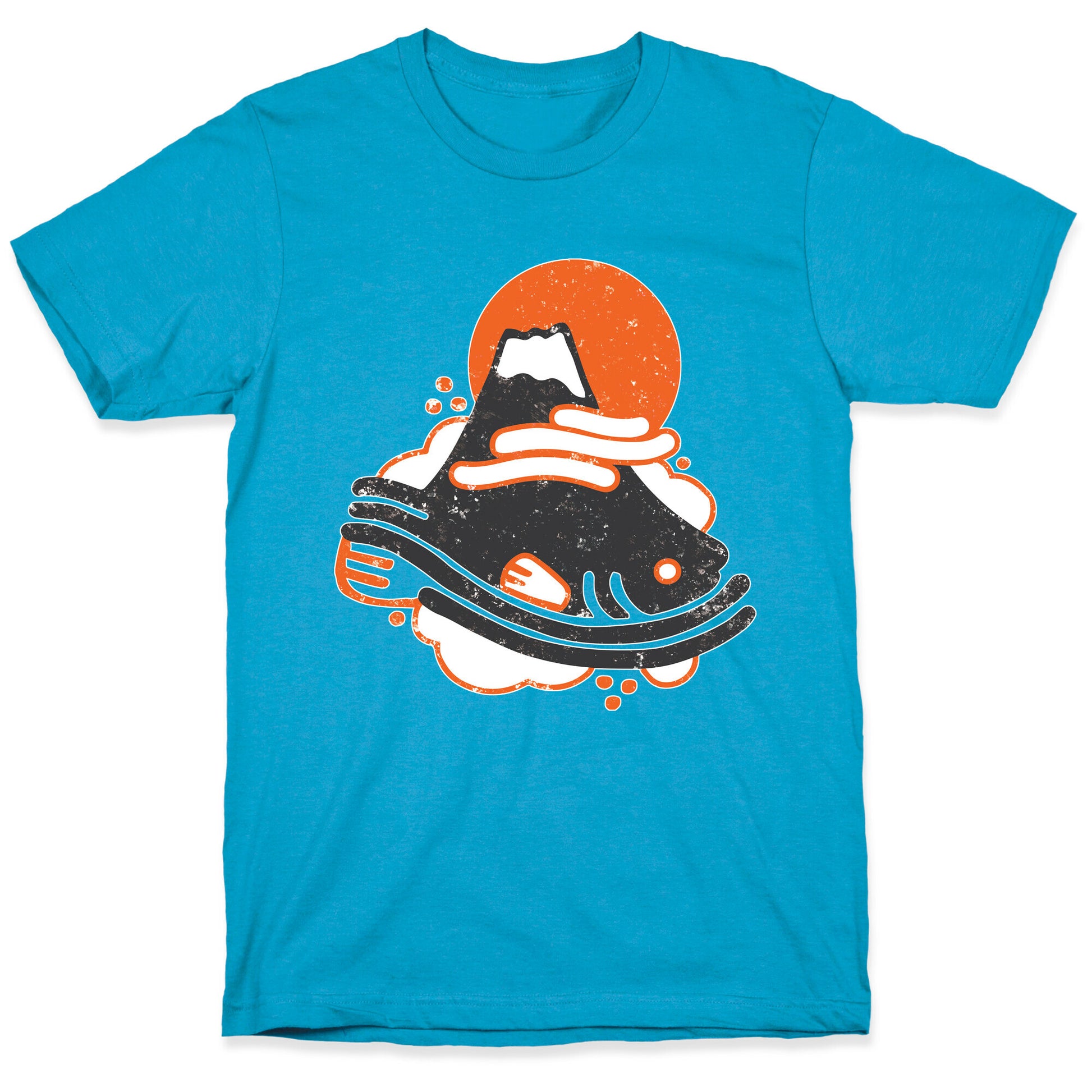 Mount Fuji Fish Unisex Triblend Tee