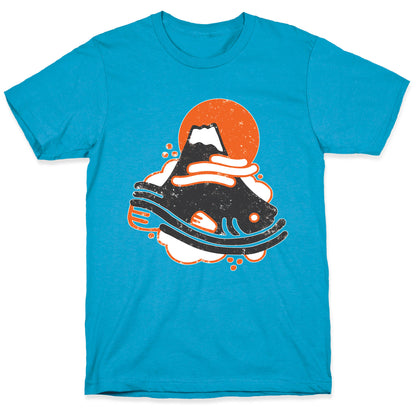 Mount Fuji Fish Unisex Triblend Tee
