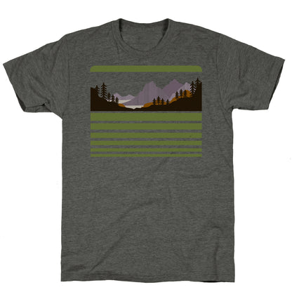 Mountain Landscape Unisex Triblend Tee