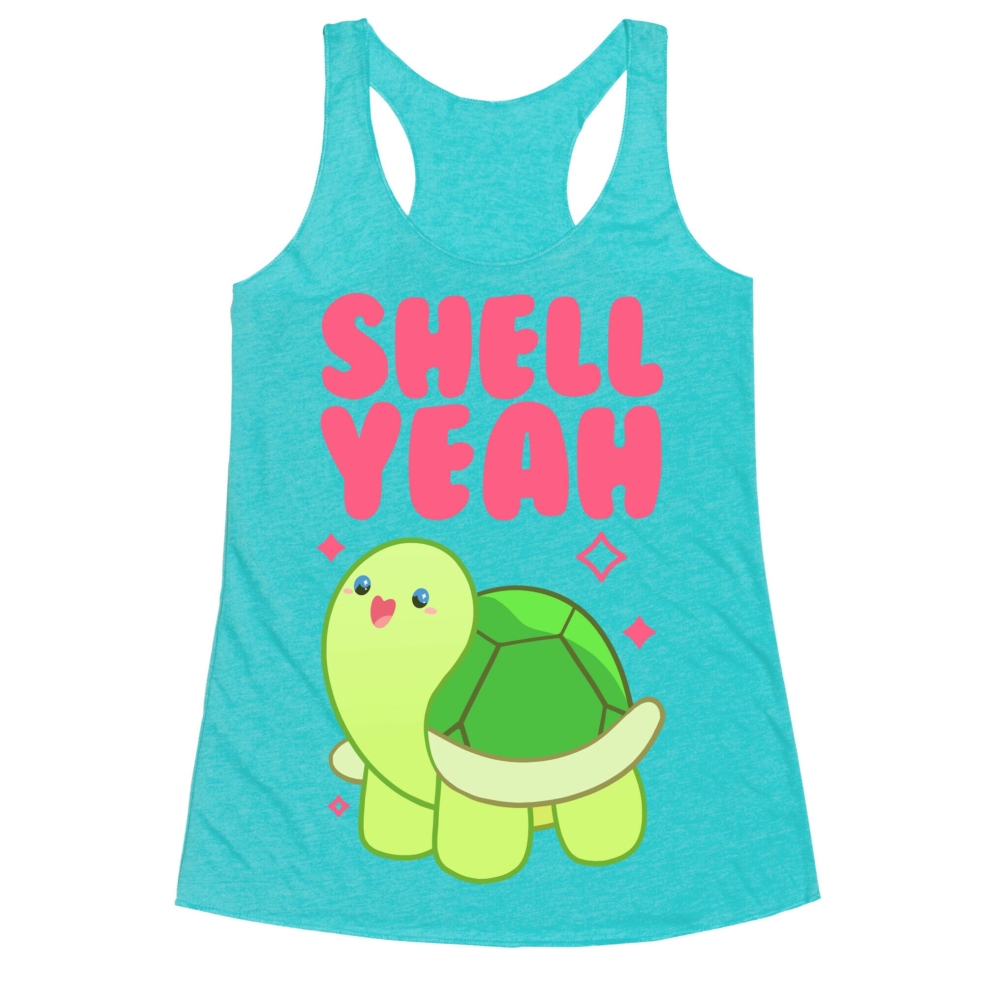 Shell Yeah Cute Turtle Racerback Tank