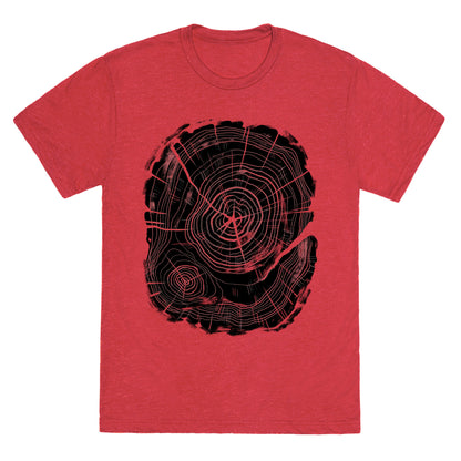 Tree Growth Rings Unisex Triblend Tee