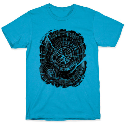 Tree Growth Rings Unisex Triblend Tee
