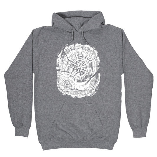 Tree Growth Rings Hoodie