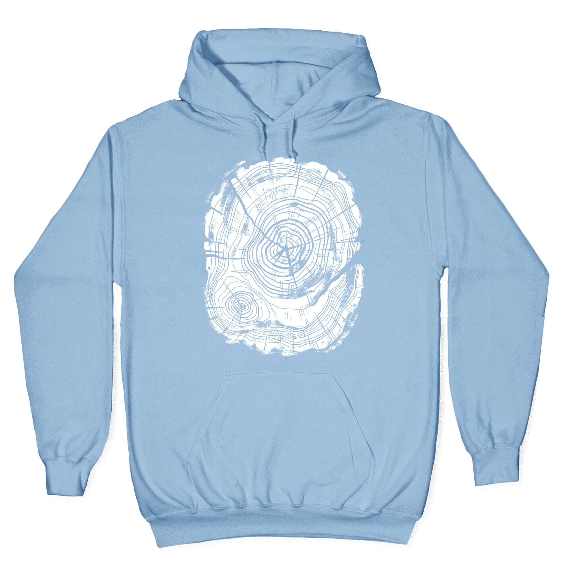 Tree Growth Rings Hoodie