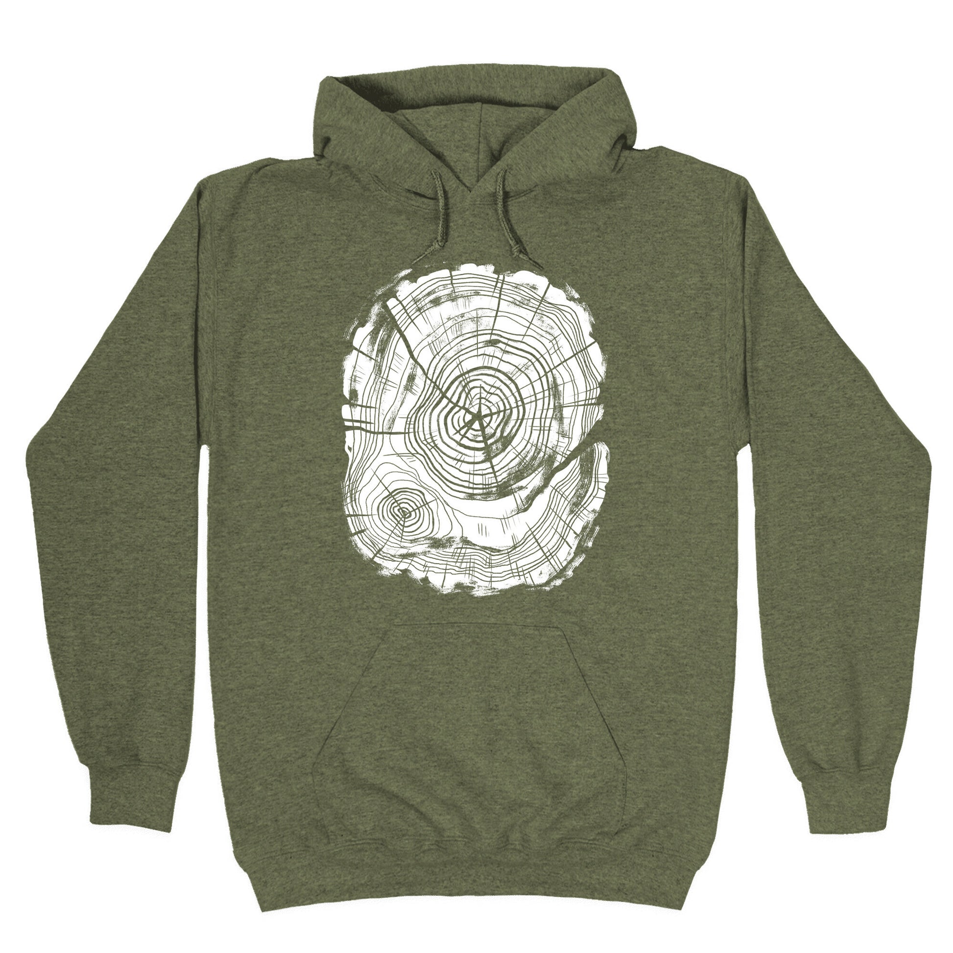 Tree Growth Rings Hoodie
