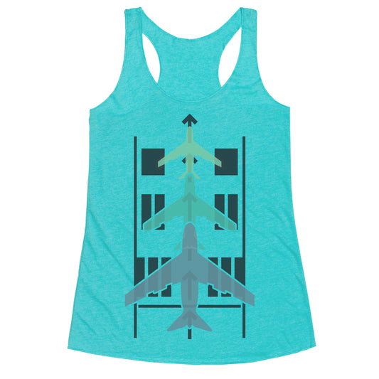 Takeoffs and Landings Racerback Tank