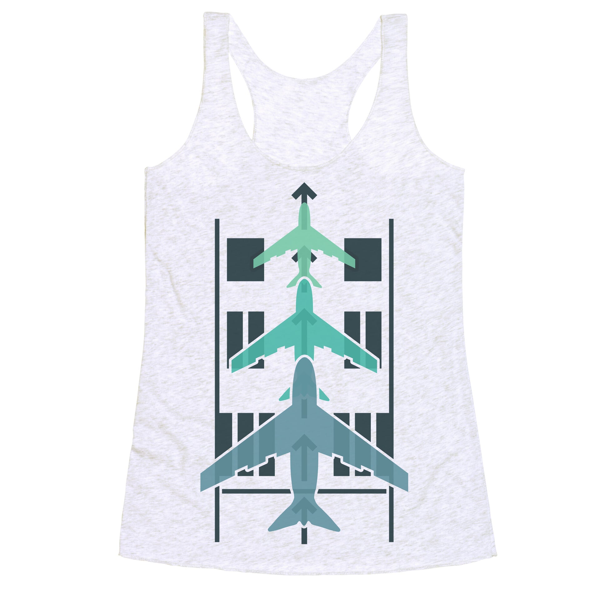 Takeoffs and Landings Racerback Tank