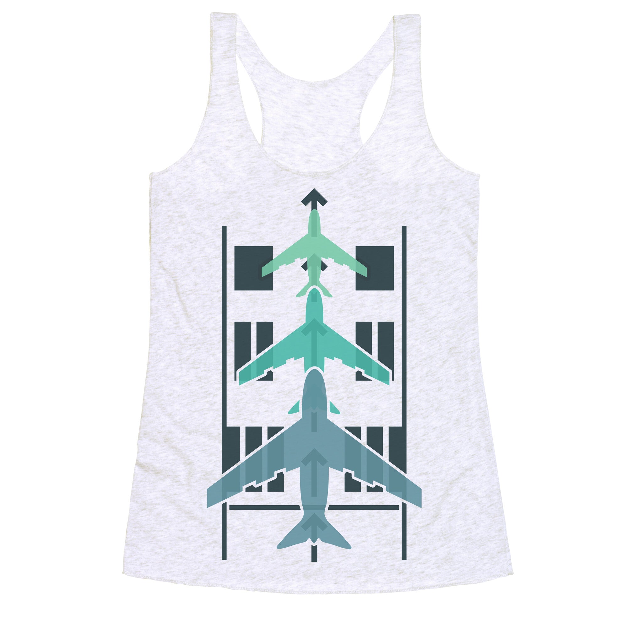 Takeoffs and Landings Racerback Tank
