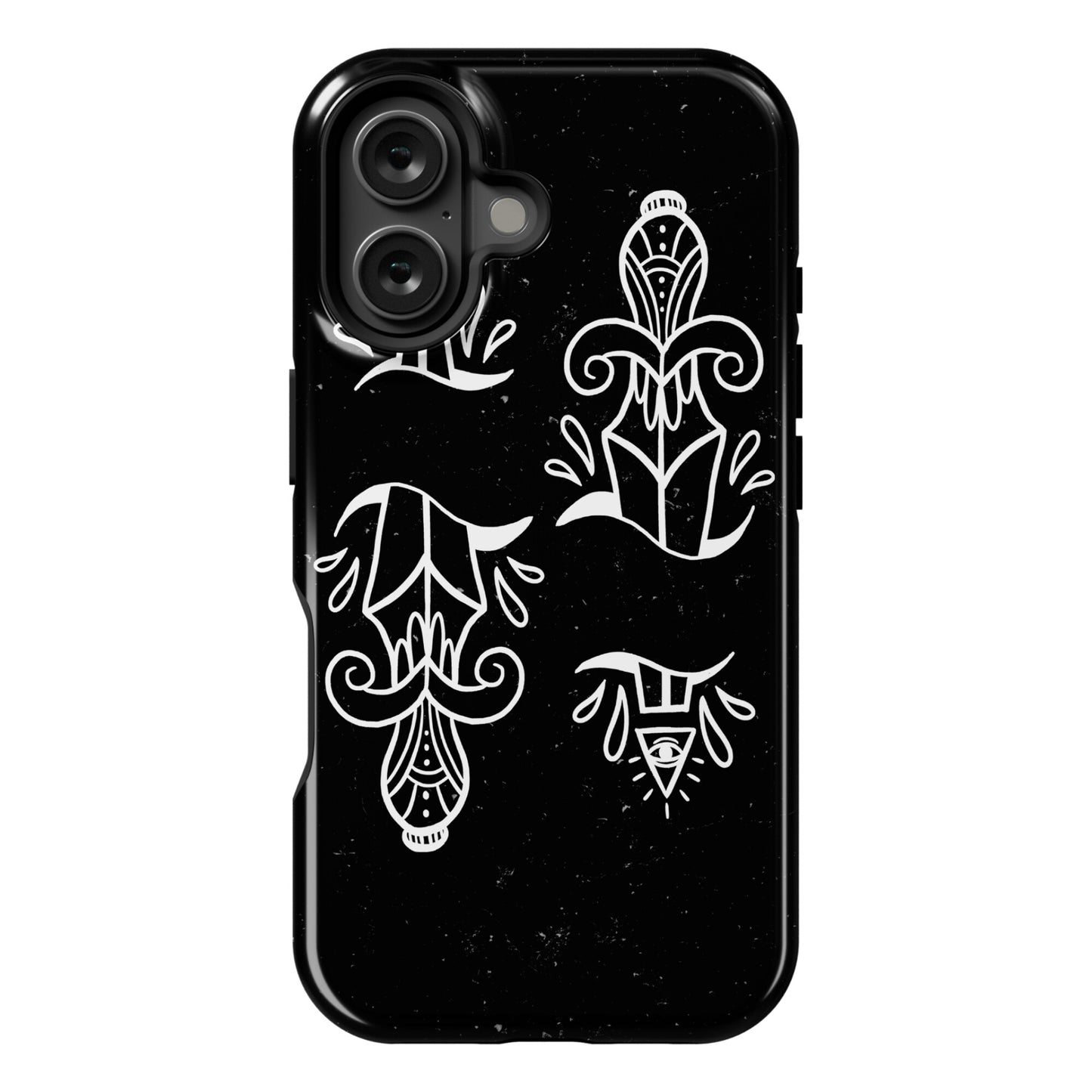 Illuminati Tattoo Daggers Phone Case