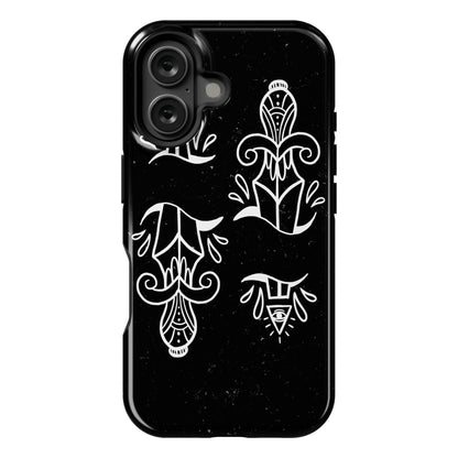 Illuminati Tattoo Daggers Phone Case