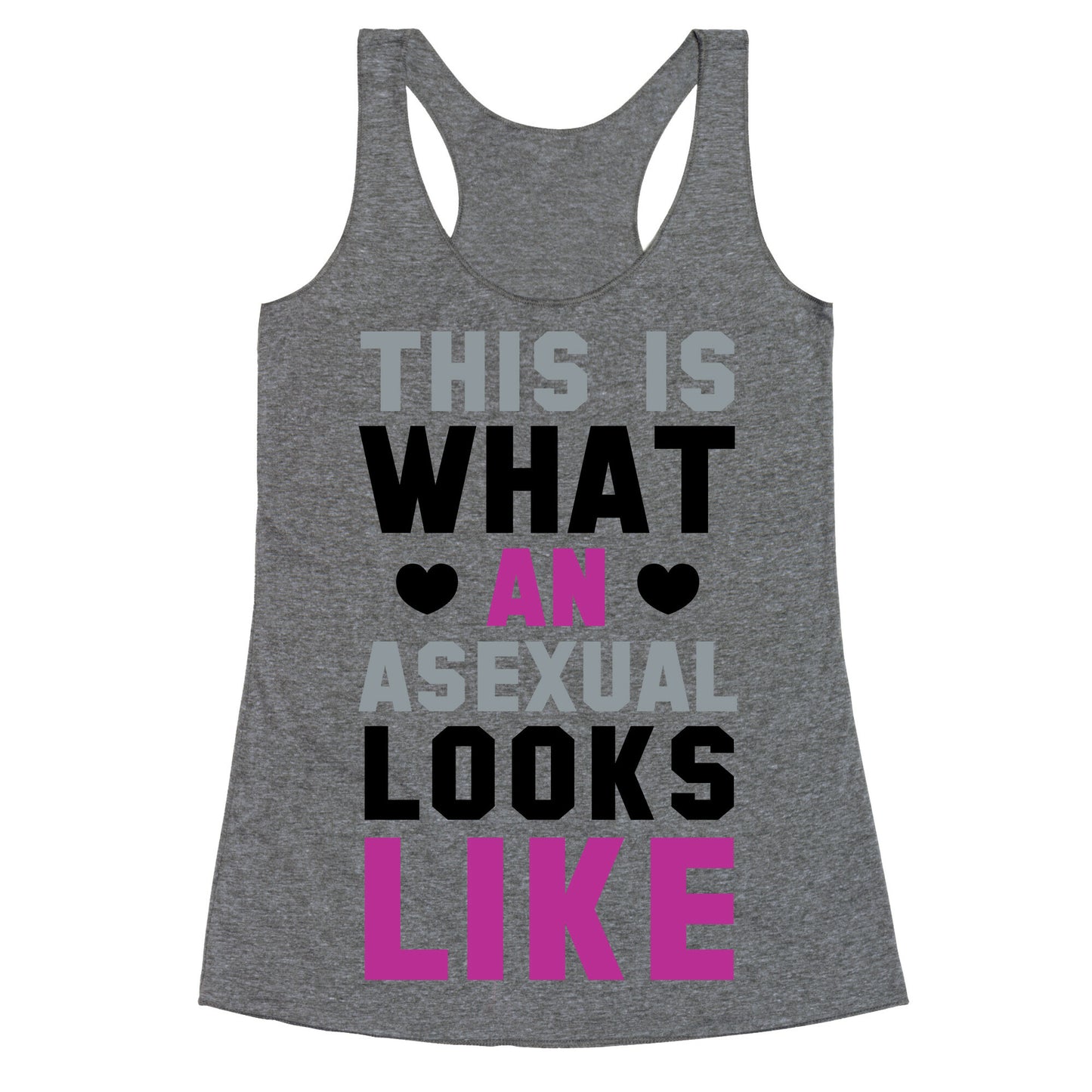 This is What an Asexual Looks Like Racerback Tank