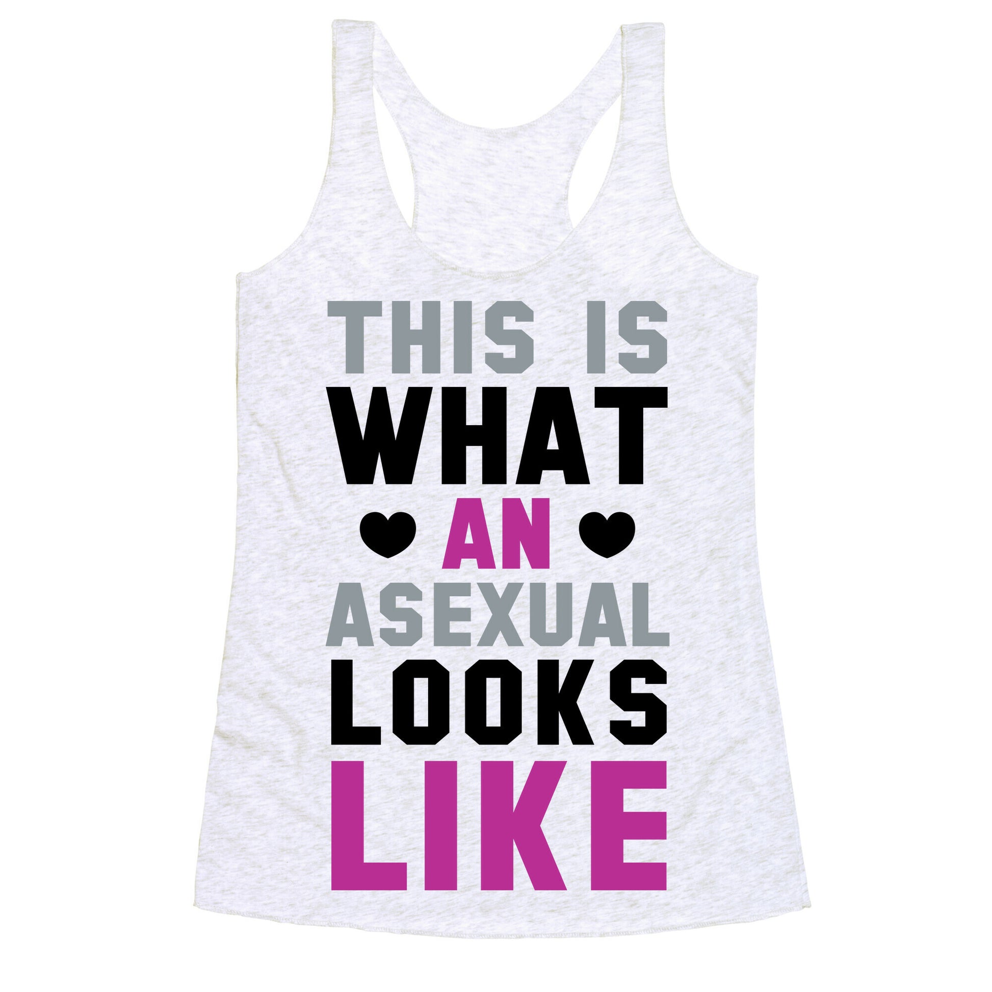 This is What an Asexual Looks Like Racerback Tank