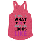 This is What an Asexual Looks Like Racerback Tank