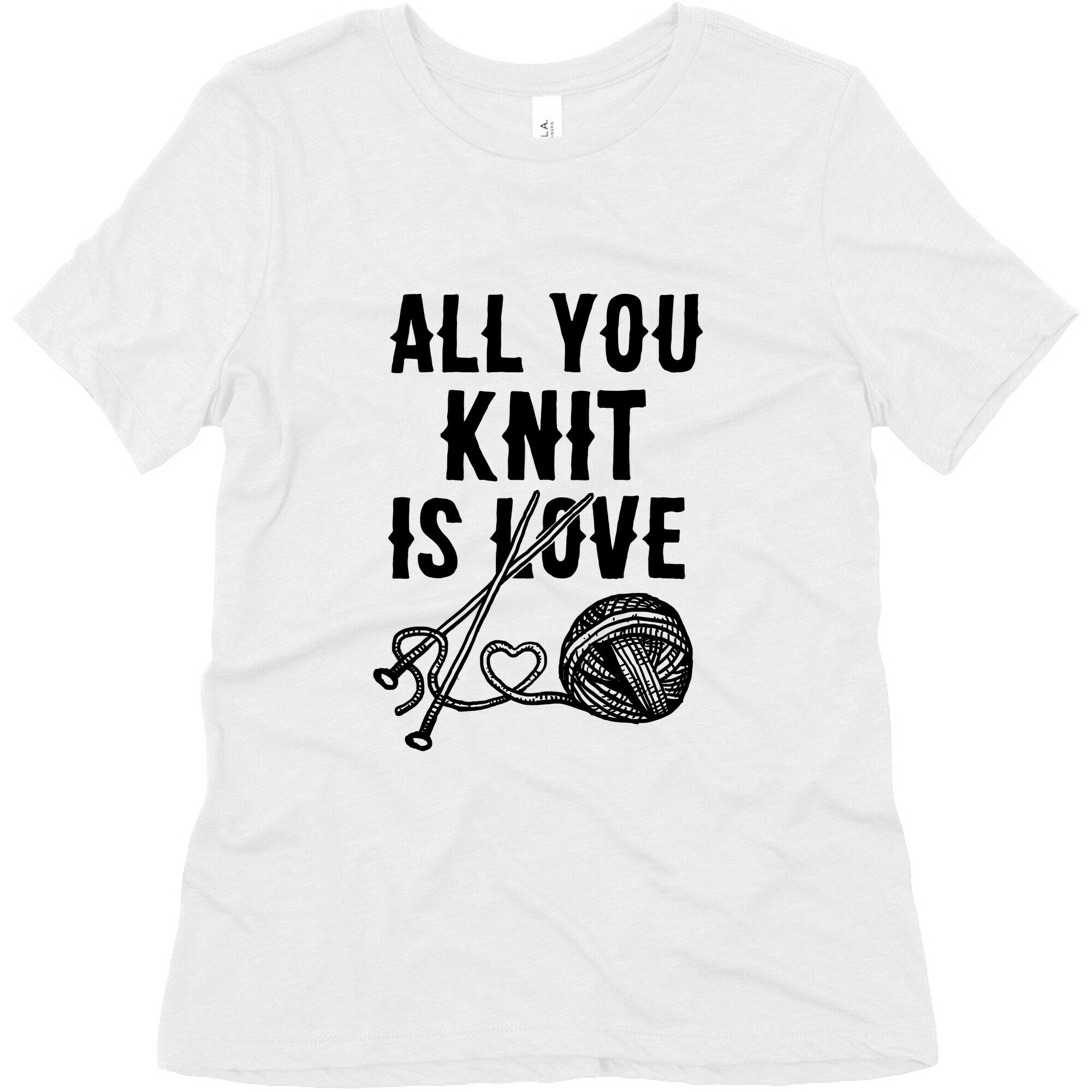 All You Knit Is Love Women's Triblend Tee