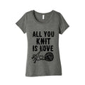 All You Knit Is Love Women's Triblend Tee