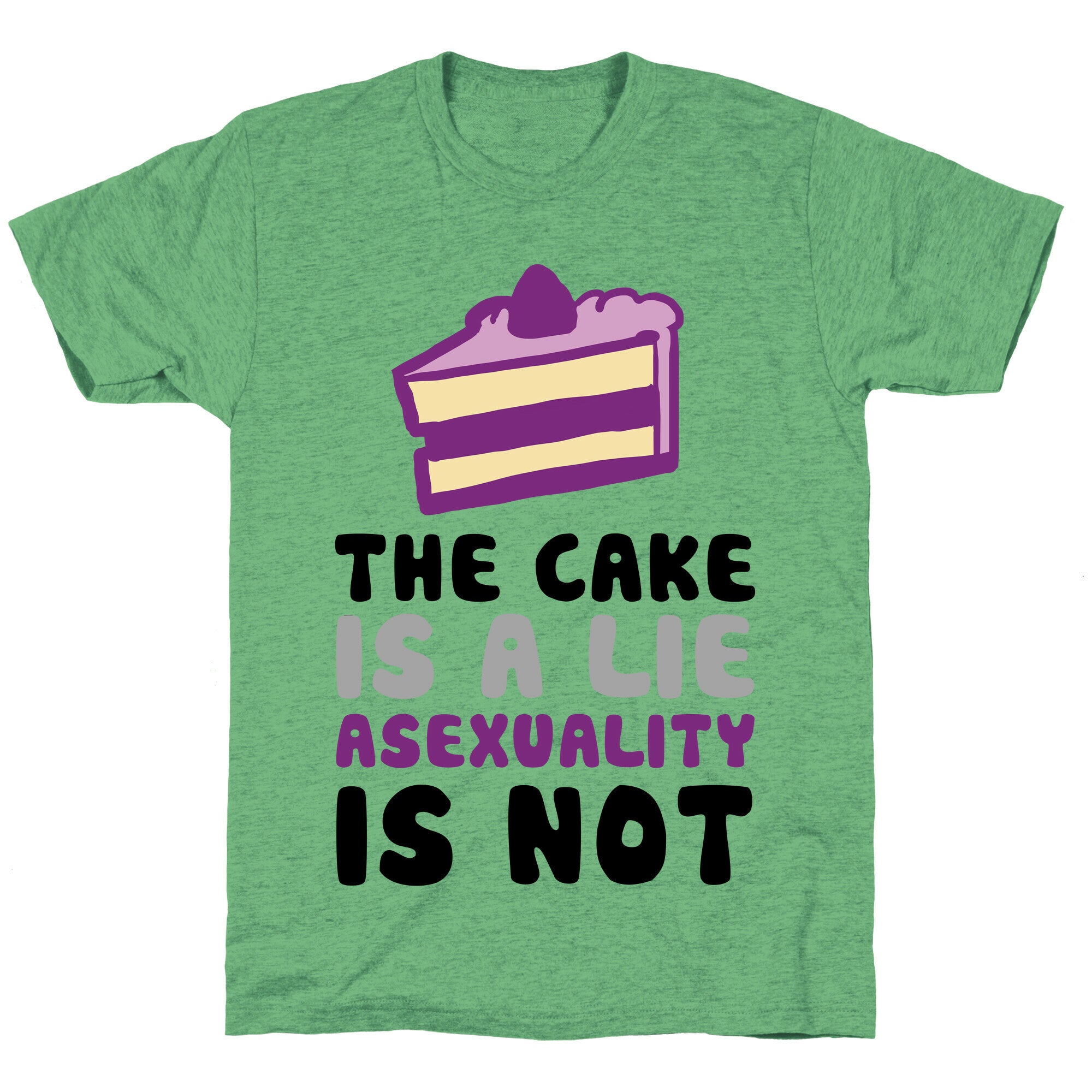 The Cake Is A Lie Asexuality Is Not Unisex Triblend Tee
