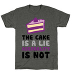 The Cake Is A Lie Asexuality Is Not Unisex Triblend Tee