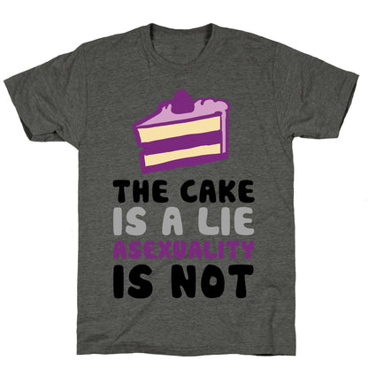 The Cake Is A Lie Asexuality Is Not Unisex Triblend Tee