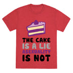 The Cake Is A Lie Asexuality Is Not Unisex Triblend Tee