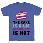 The Cake Is A Lie Asexuality Is Not Unisex Triblend Tee