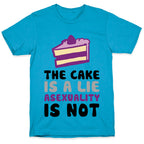 The Cake Is A Lie Asexuality Is Not Unisex Triblend Tee