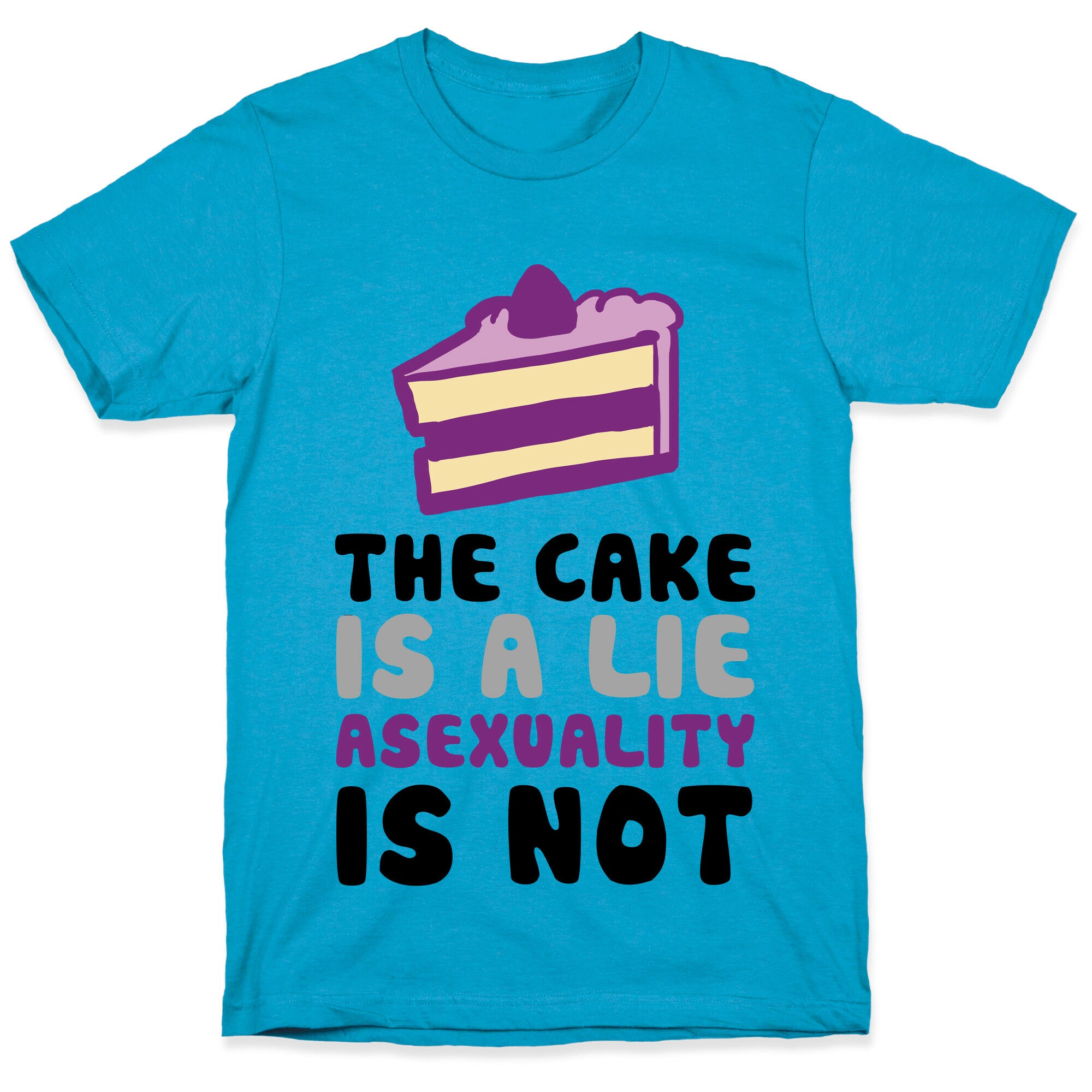 The Cake Is A Lie Asexuality Is Not Unisex Triblend Tee