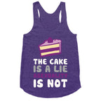 The Cake Is A Lie Asexuality Is Not Racerback Tank