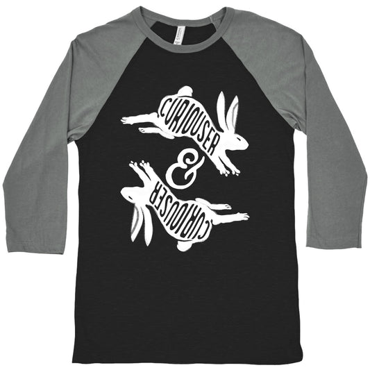 Curiouser And Curiouser Baseball Tee