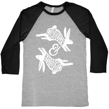 Curiouser And Curiouser Baseball Tee