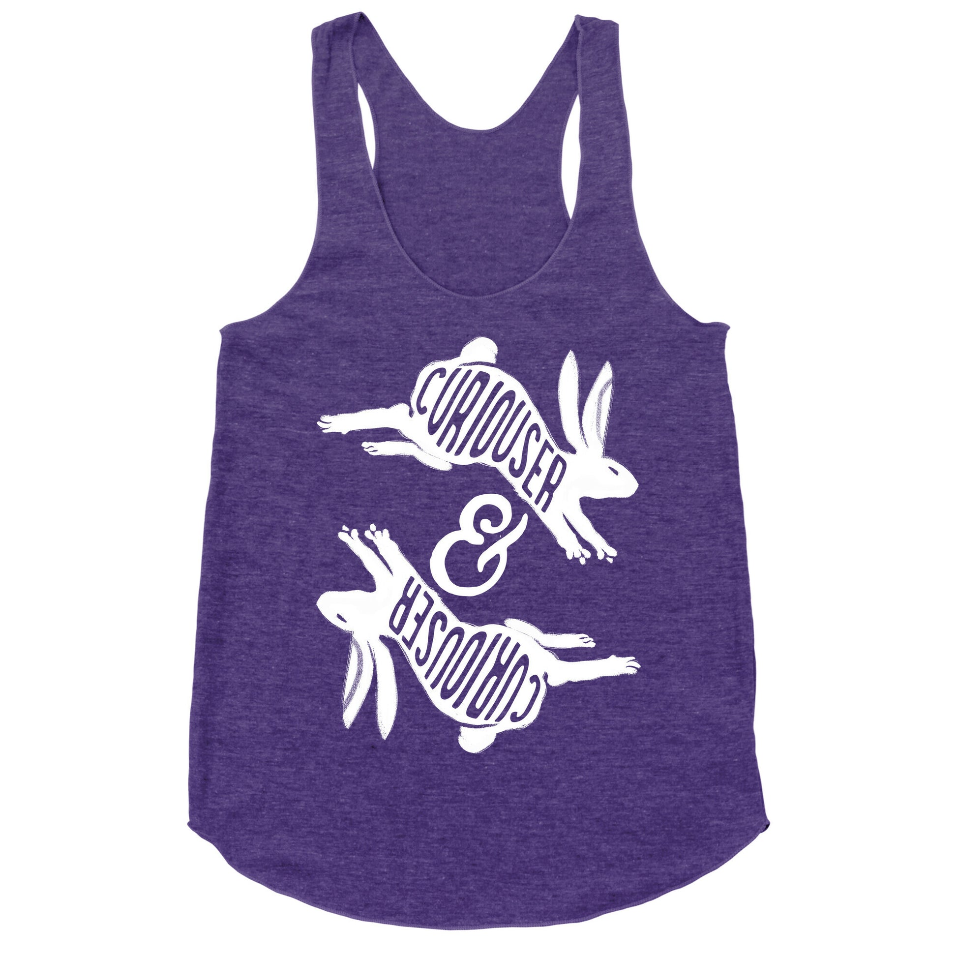 Curiouser And Curiouser Racerback Tank