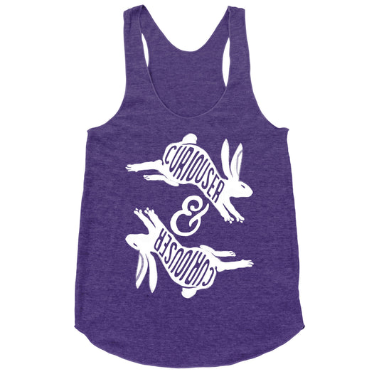 Curiouser And Curiouser Racerback Tank