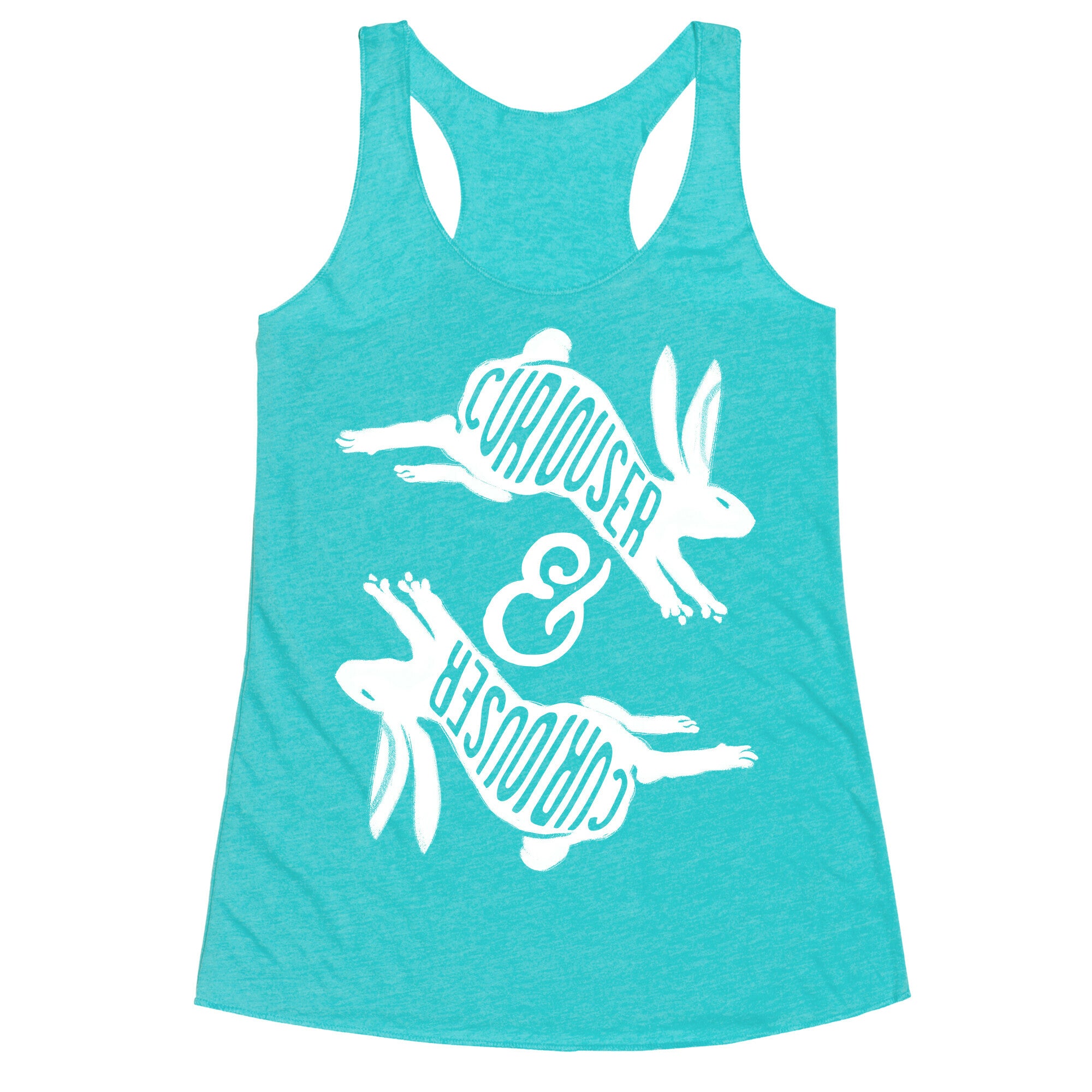 Curiouser And Curiouser Racerback Tank