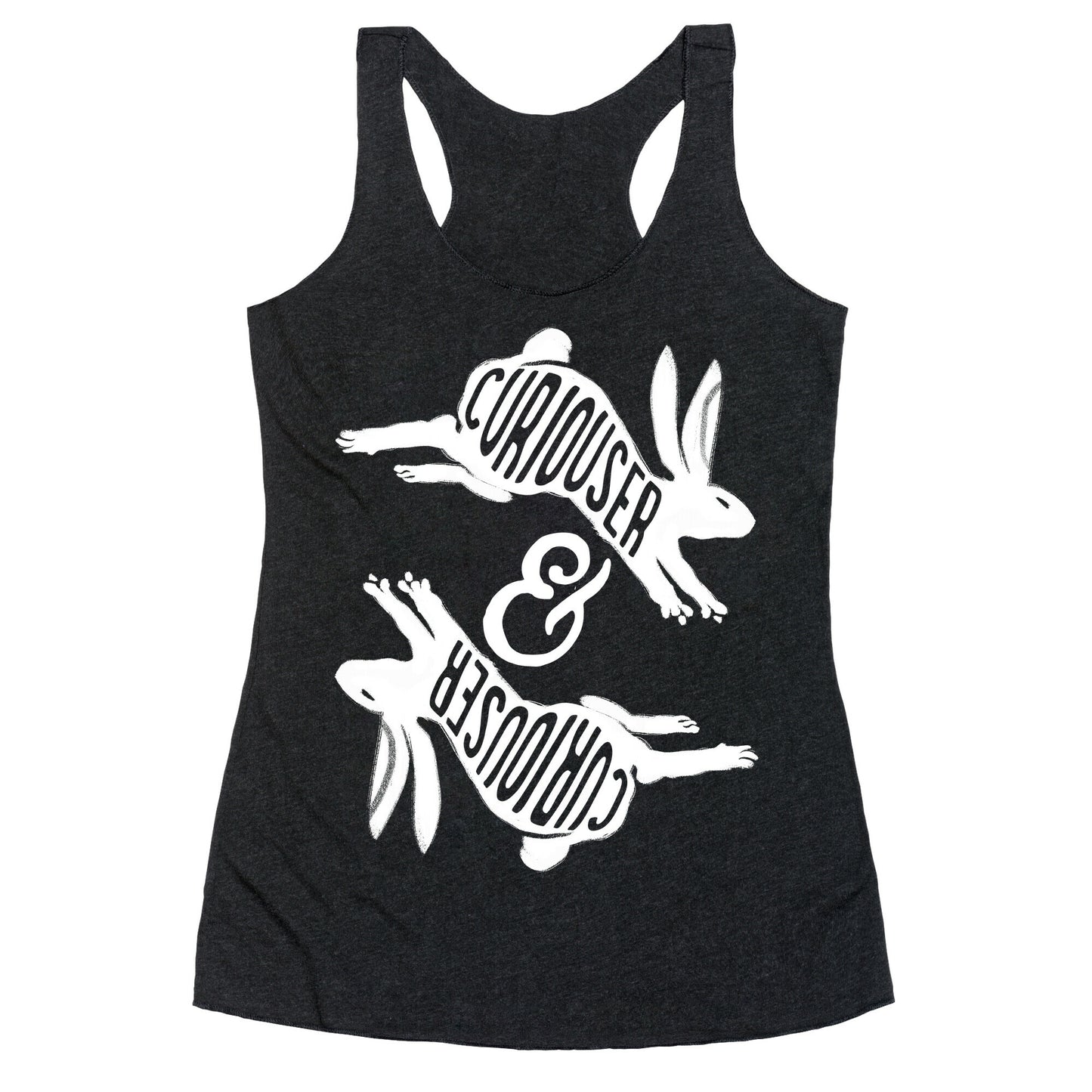 Curiouser And Curiouser Racerback Tank