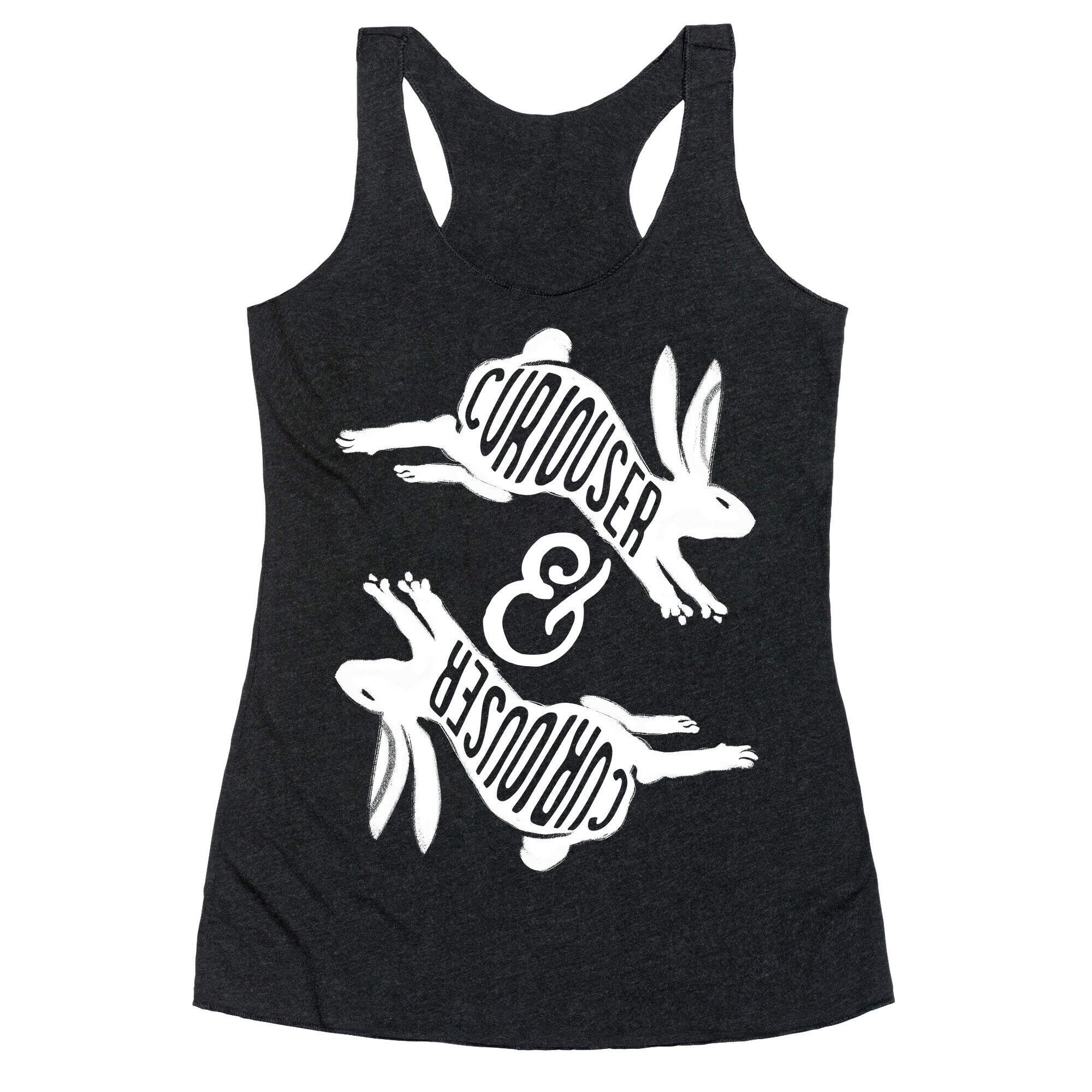 Curiouser And Curiouser Racerback Tank